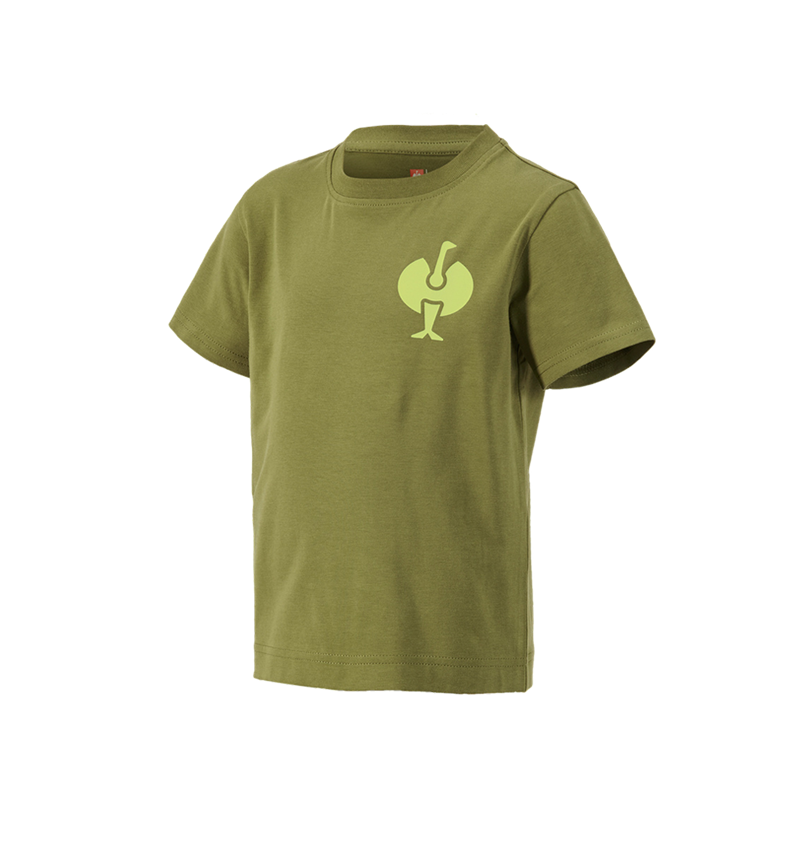 Shirts & Co.: T-Shirt e.s.trail, Kinder + wacholdergrün/limegrün 2