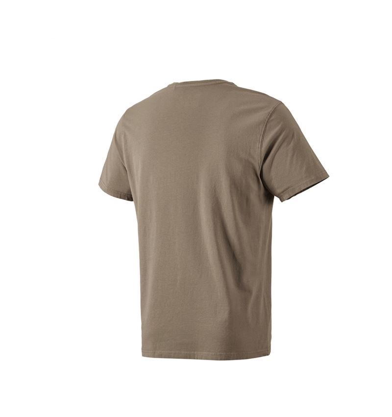 Bovenkleding: T-Shirt e.s.motion ten pure + pecannootbruin vintage 3