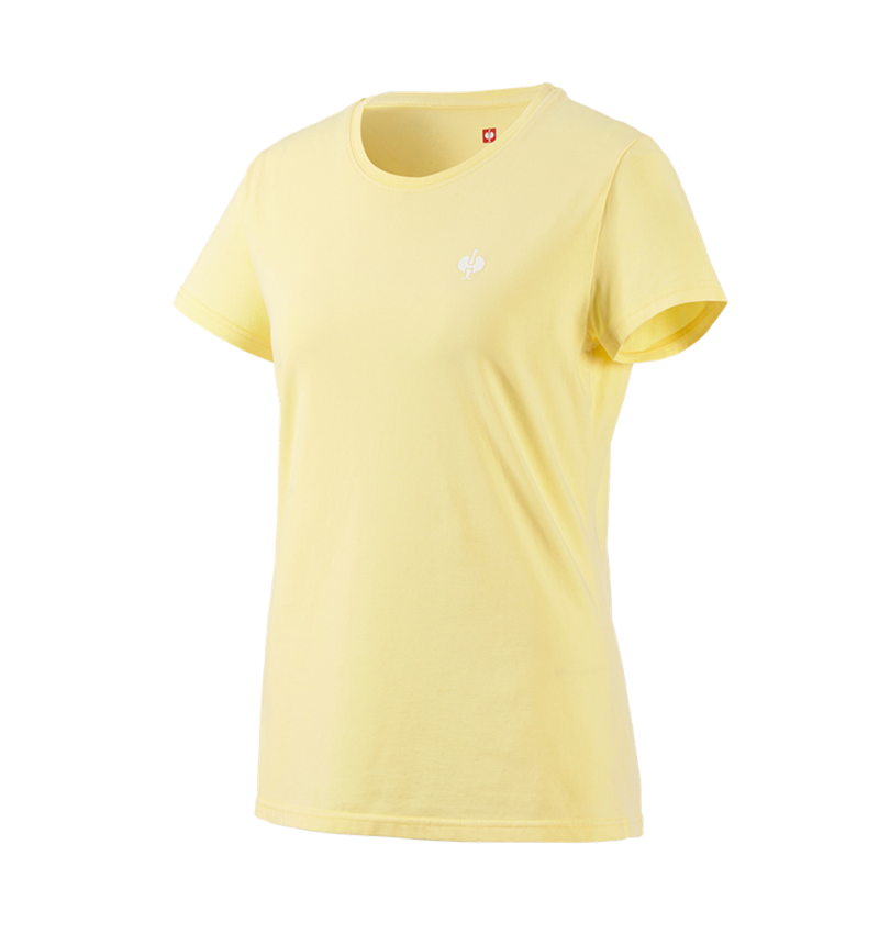 Bovenkleding: T-Shirt e.s.motion ten pure, dames + lichtgeel vintage 3