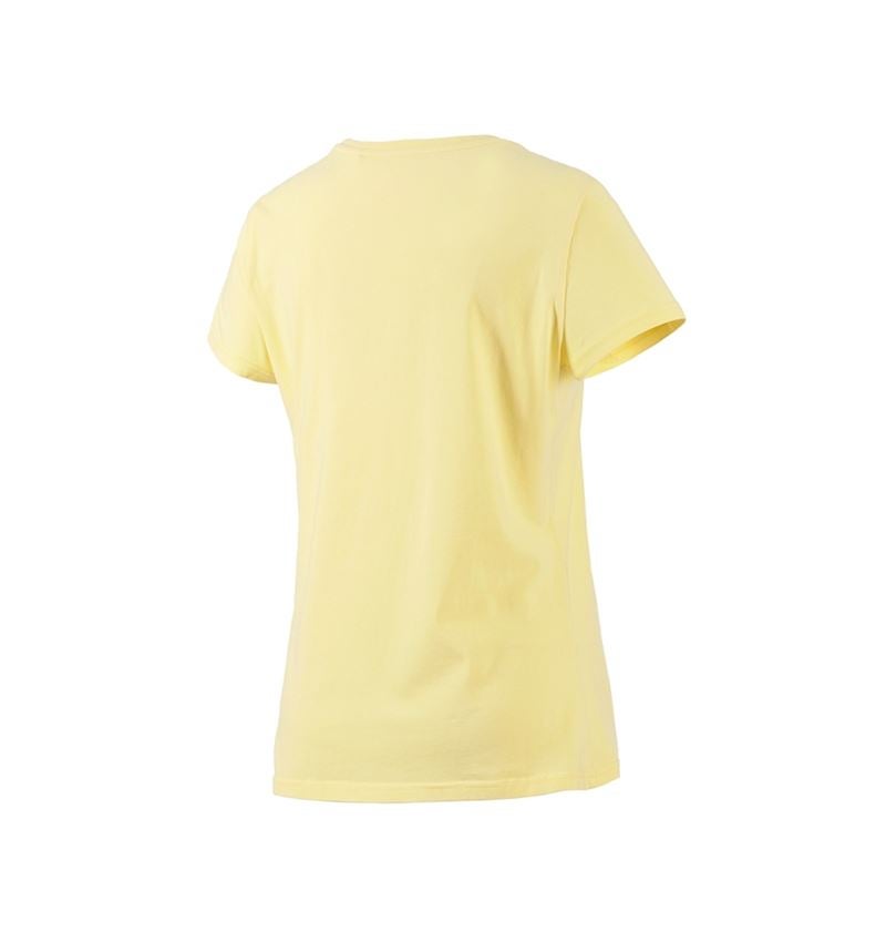 Bovenkleding: T-Shirt e.s.motion ten pure, dames + lichtgeel vintage 4