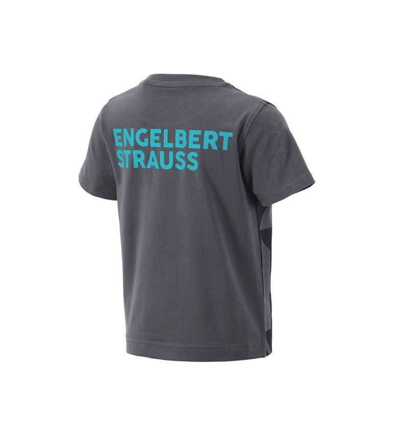 Bovenkleding: T-Shirt e.s.trail graphic, kinderen + zwart/antraciet/lapis turkoois 3