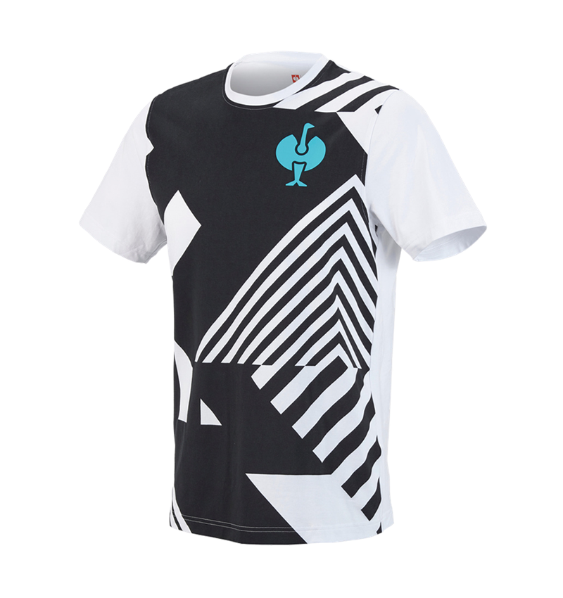 Kleding: T-Shirt e.s.trail graphic + zwart/wit 2