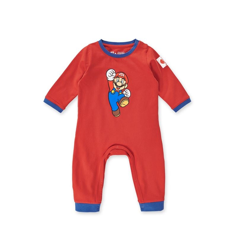 Accessoires: Super Mario babyromper + strauss rood