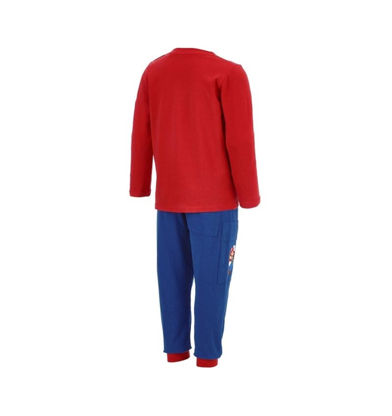 Samenwerkingen: Super Mario babypyjama-set + alkalisch blauw/strauss rood 2