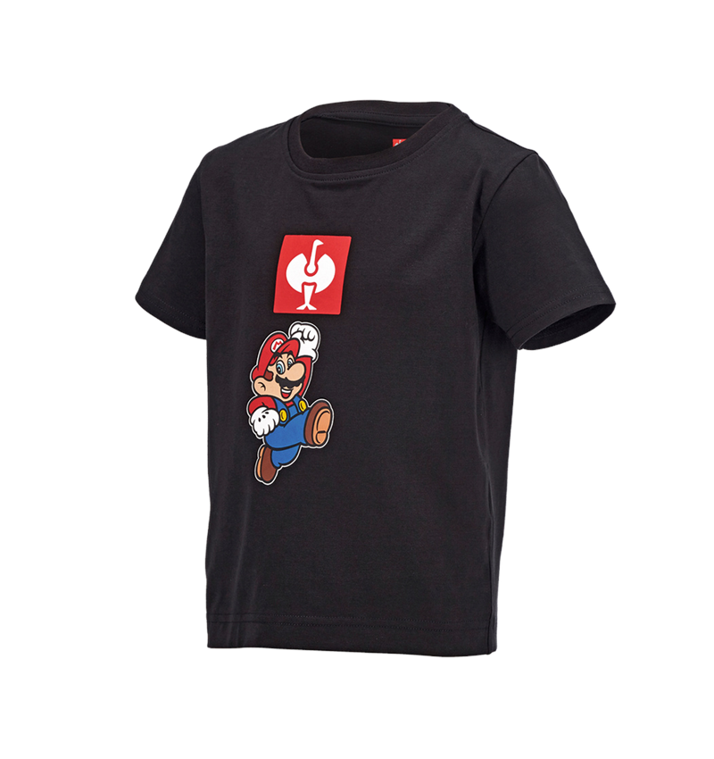 Samenwerkingen: Super Mario T-Shirt, kinderen + zwart