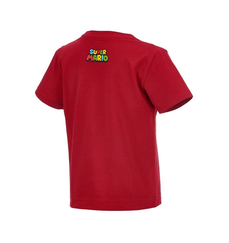 Shirts & Co.: Super Mario T-Shirt, Kinder + feuerrot 3