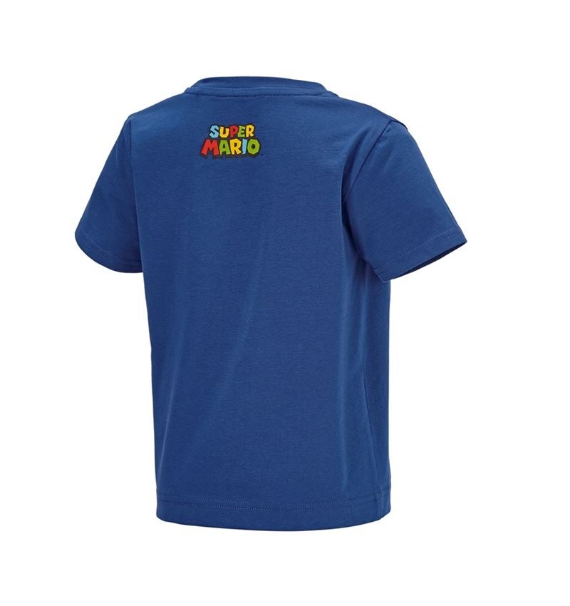 Shirts & Co.: Super Mario T-Shirt, Kinder + alkaliblau 3