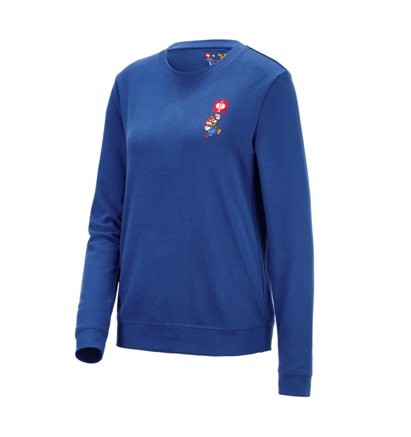 Samenwerkingen: Super Mario sweatshirt, dames + alkalisch blauw 2