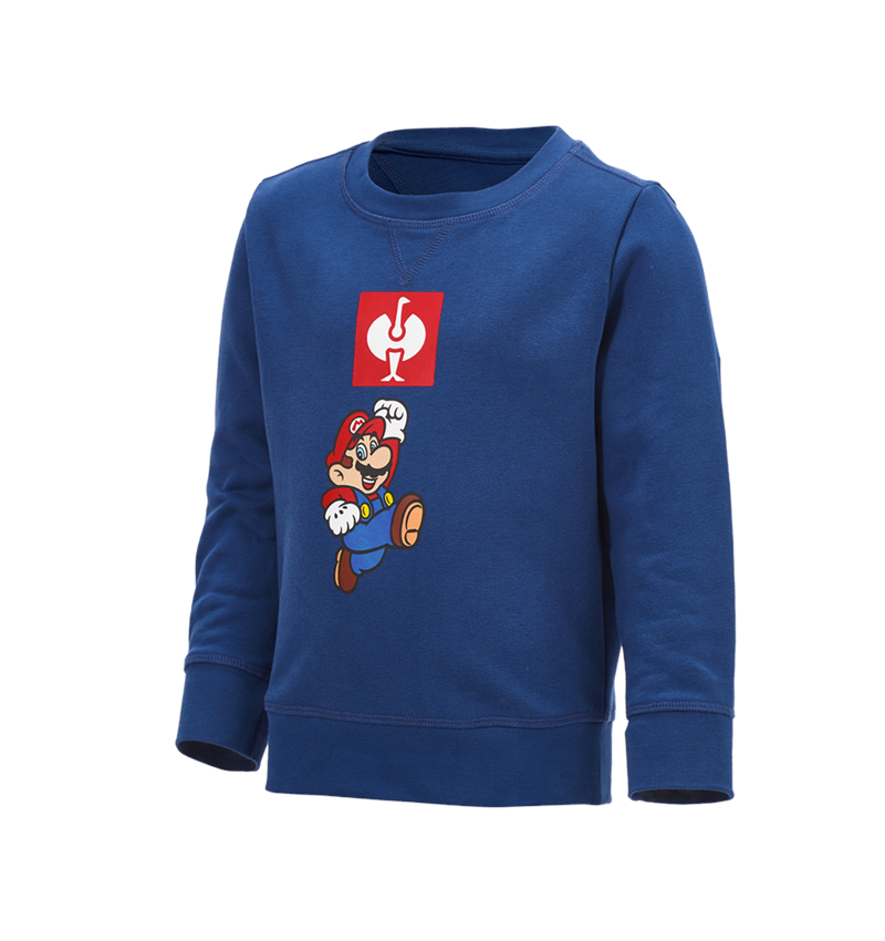 Bovenkleding: Super Mario sweatshirt, kids + alkalisch blauw 1