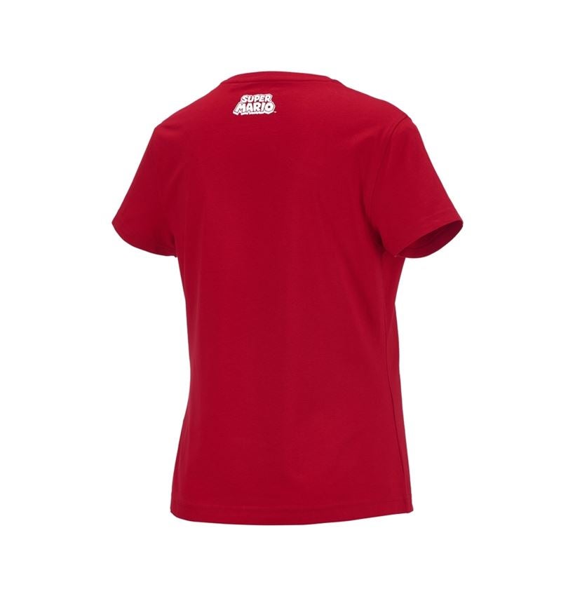 Shirts & Co.: Super Mario T-Shirt, Damen + feuerrot 2