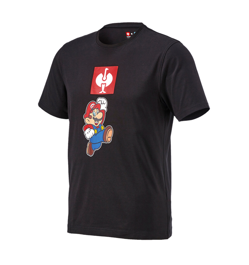 Samenwerkingen: Super Mario T-shirt, heren + zwart 1