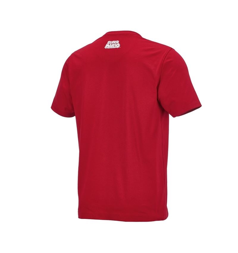 Hauts: Super Mario T-Shirt, hommes + rouge vif 3