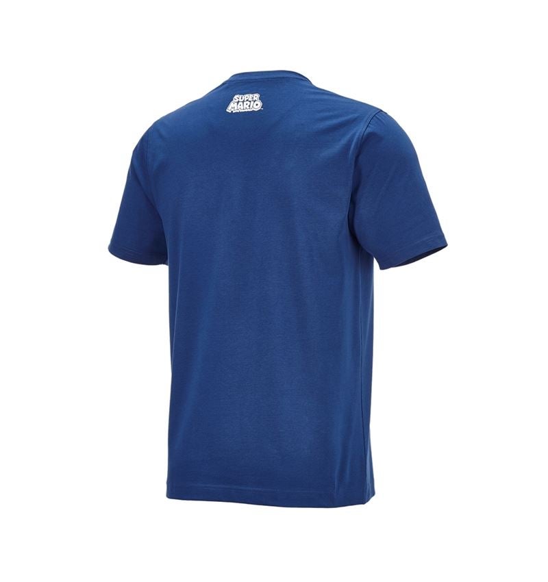 Shirts & Co.: Super Mario T-Shirt, Herren + alkaliblau 5