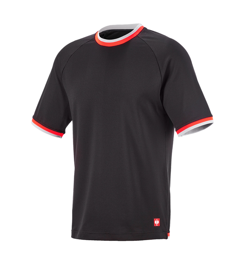 Bovenkleding: Functionele-T-shirt e.s.ambition + zwart/signaalrood 6