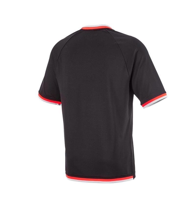 Bovenkleding: Functionele-T-shirt e.s.ambition + zwart/signaalrood 7