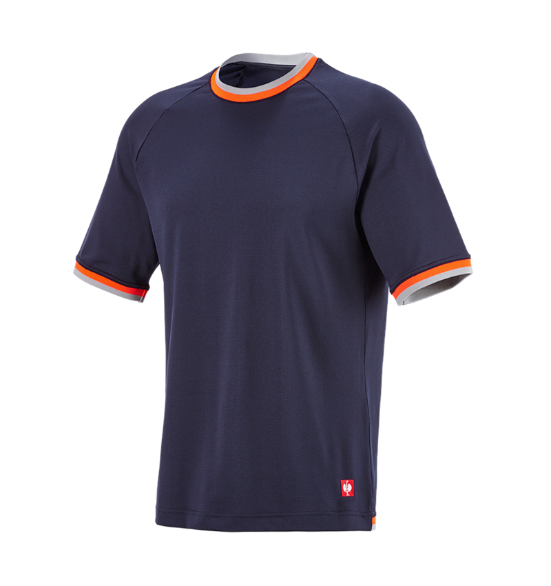 Kleding: Functionele-T-shirt e.s.ambition + donkerblauw/signaaloranje 8