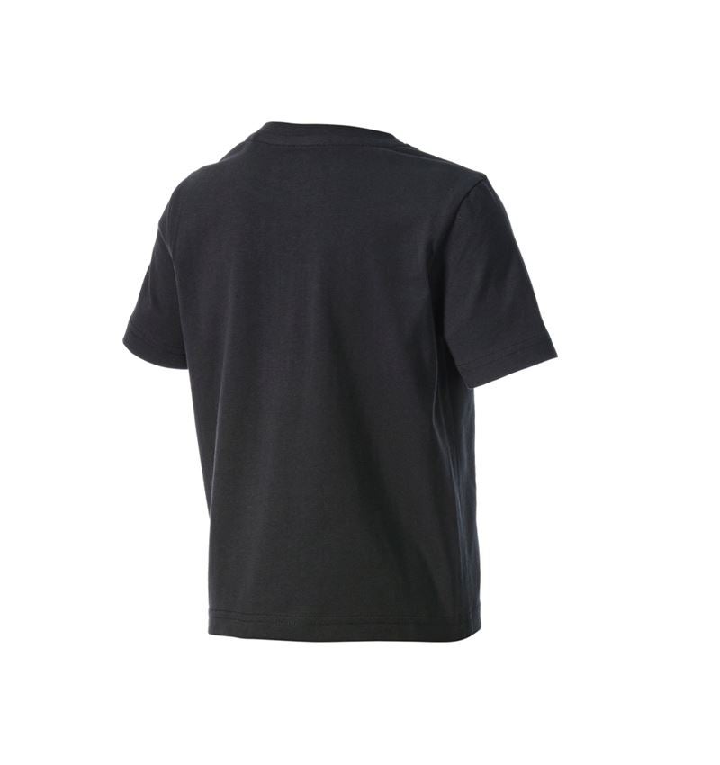 Bovenkleding: e.s. T-shirt strauss works, kinderen + zwart/wit 1