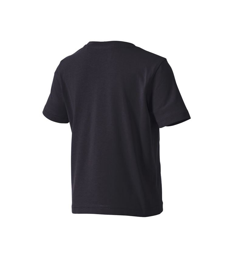 Kleding: e.s. T-shirt strauss works, kinderen + zwart/signaalgeel 4