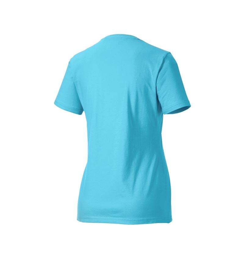 Bovenkleding: e.s. T-Shirt strauss works, dames + lapis turkoois 5