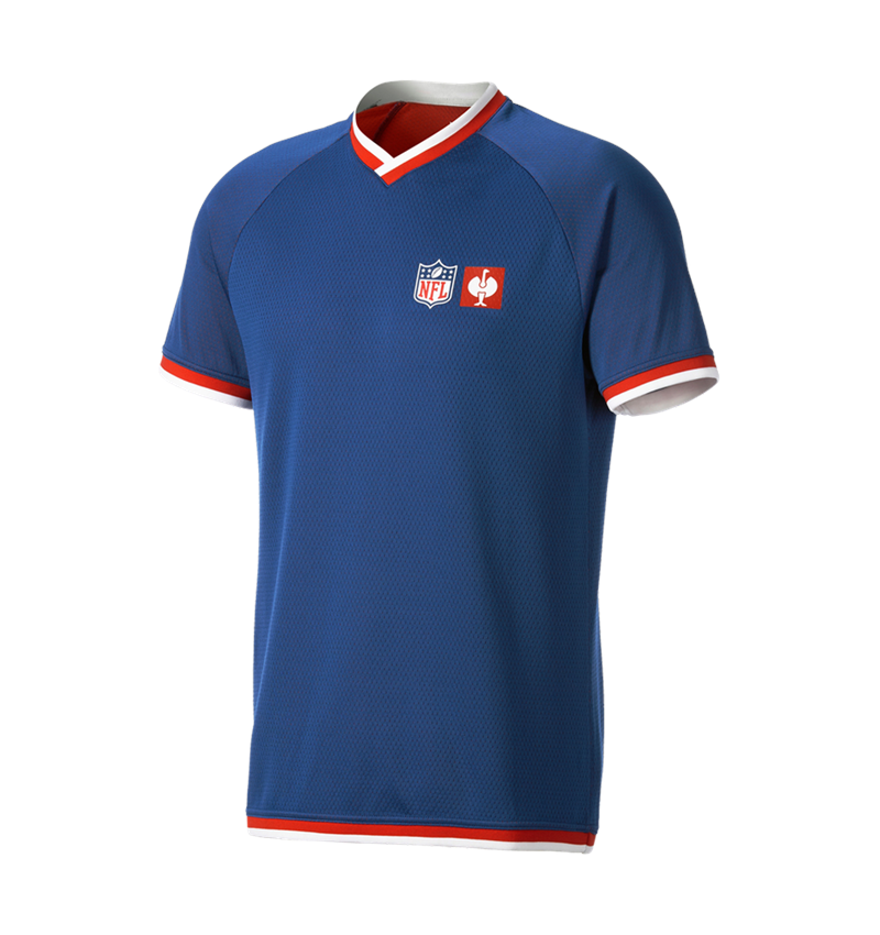 Samenwerkingen: NFL t-shirt + neptunusblauw/strauss rood 4