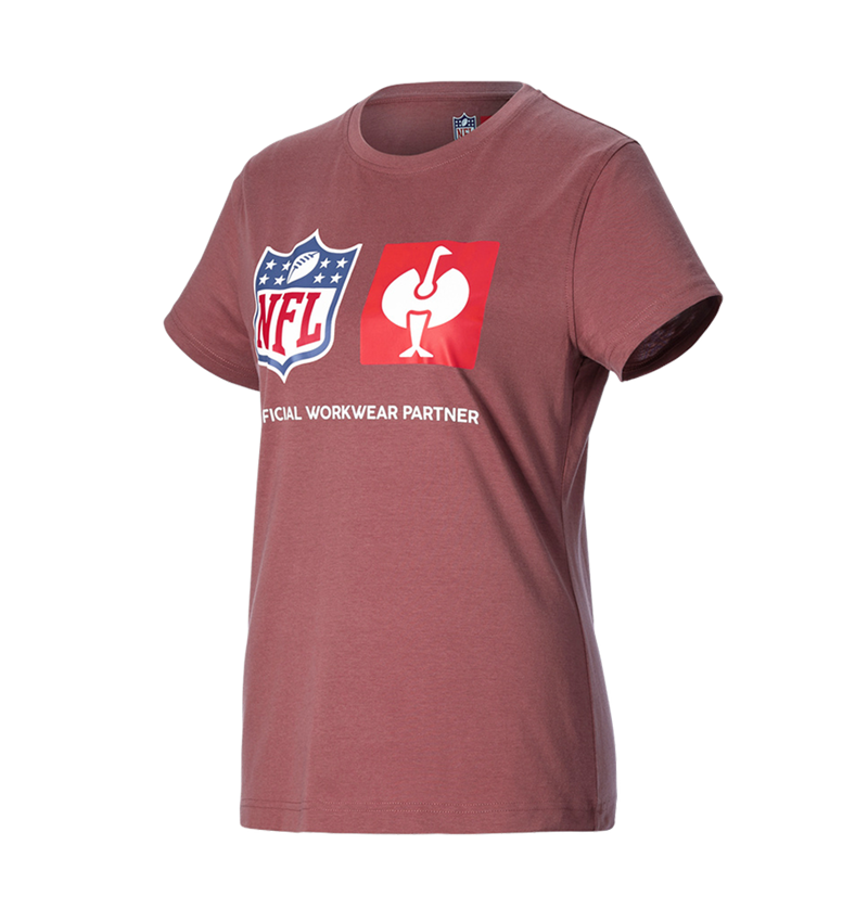 Bovenkleding: NFL T-Shirt cotton, ladies + oxiderood 4