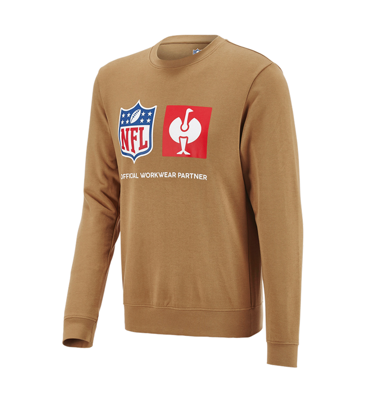 Kleding: NFL Sweatshirt cotton + amandelbruin 3