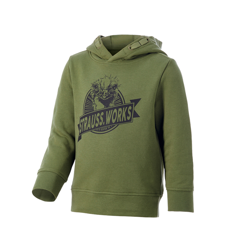 Bovenkleding: Hoody-Sweatshirt e.s.iconic works, kinderen + berggroen 5