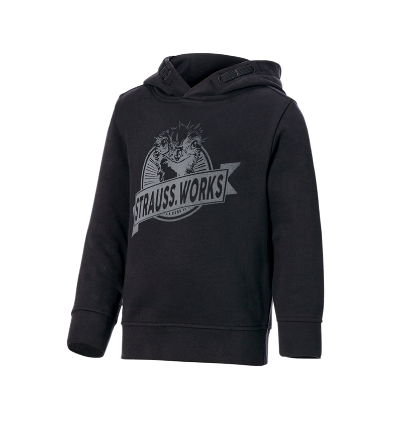 Bovenkleding: Hoody-Sweatshirt e.s.iconic works, kinderen + zwart 2