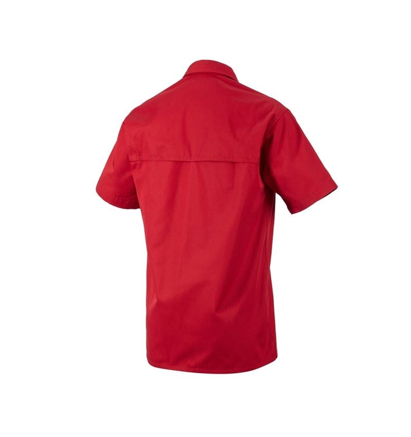 Shirts & Co.: Arbeitshemd e.s.classic, kurzarm + rot 1