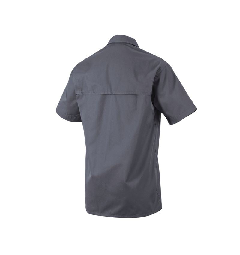 Shirts & Co.: Arbeitshemd e.s.classic, kurzarm + grau 3