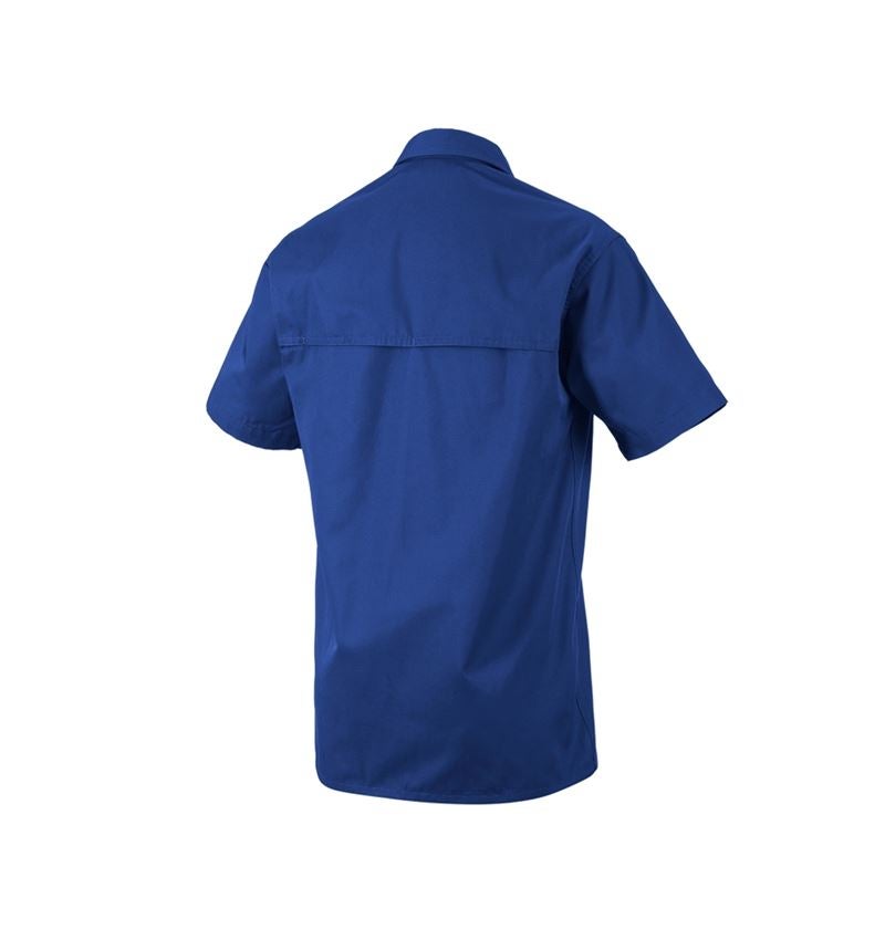 Shirts & Co.: Arbeitshemd e.s.classic, kurzarm + kornblau 1