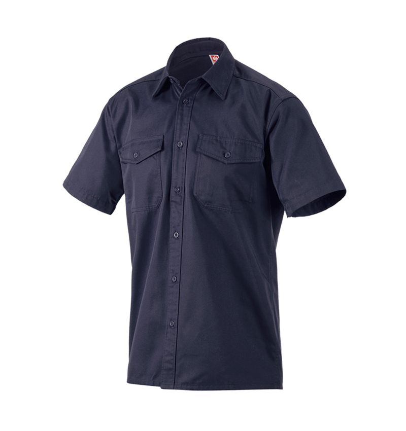 Bovenkleding: Werkhemden e.s.classic, korte mouw + donkerblauw 2