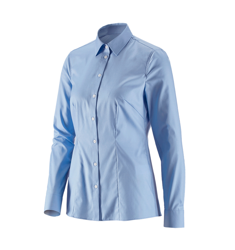 Shirts & Co.: e.s. Business Bluse cotton stretch, Damen reg. fit + frostblau 2