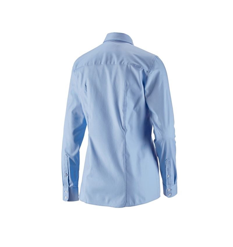 Shirts & Co.: e.s. Business Bluse cotton stretch, Damen reg. fit + frostblau 3