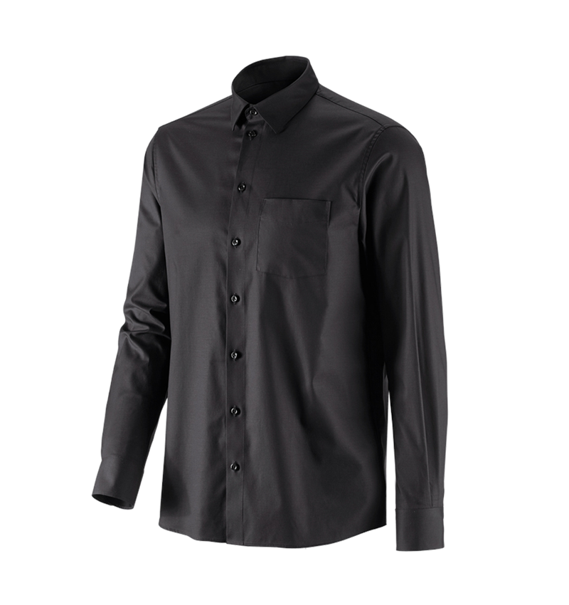 Bovenkleding: e.s. Business overhemd cotton stretch, comfort fit + zwart 4