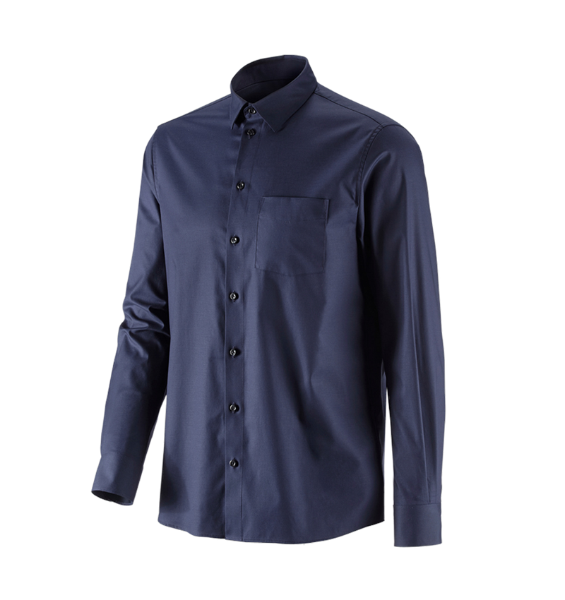 Onderwerpen: e.s. Business overhemd cotton stretch, comfort fit + donkerblauw 4