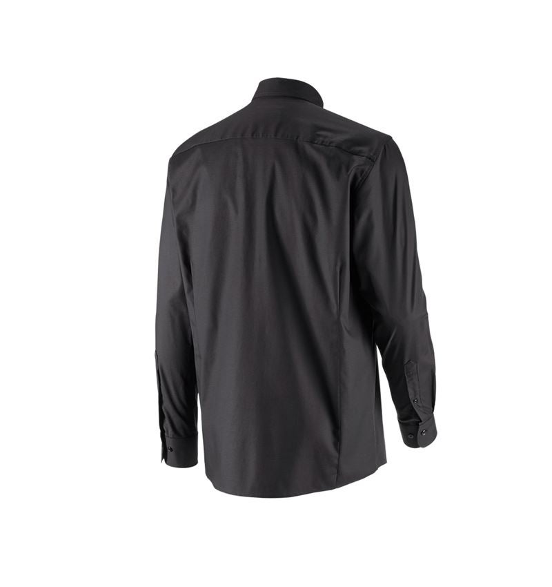 Bovenkleding: e.s. Business overhemd cotton stretch, comfort fit + zwart 5