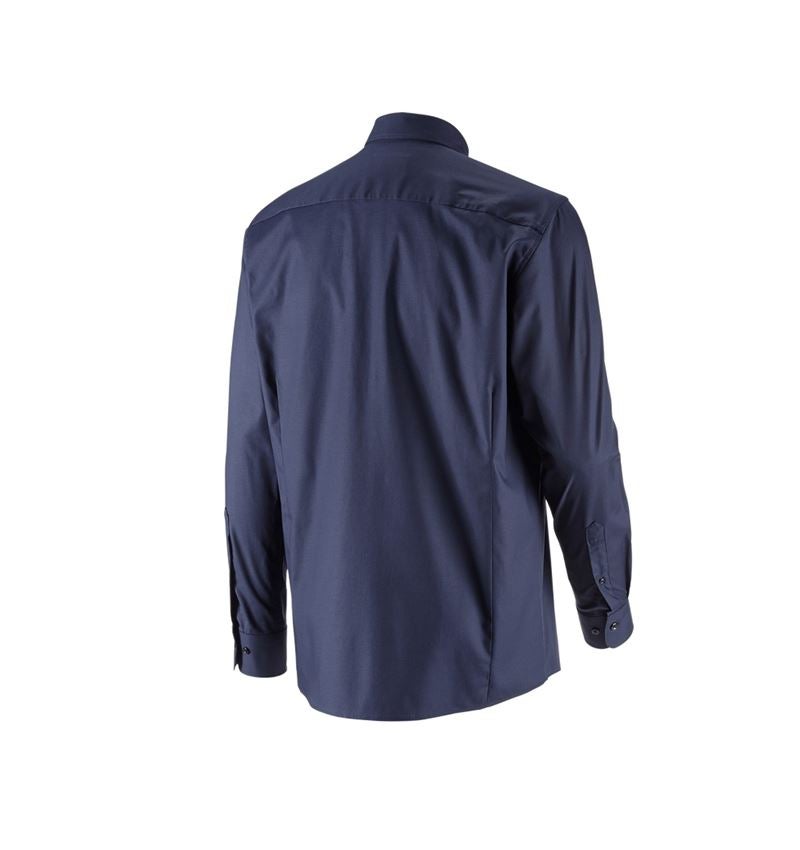 Onderwerpen: e.s. Business overhemd cotton stretch, comfort fit + donkerblauw 5