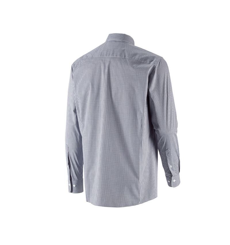 Bovenkleding: e.s. Business overhemd cotton stretch, comfort fit + donkerblauw geruit 5