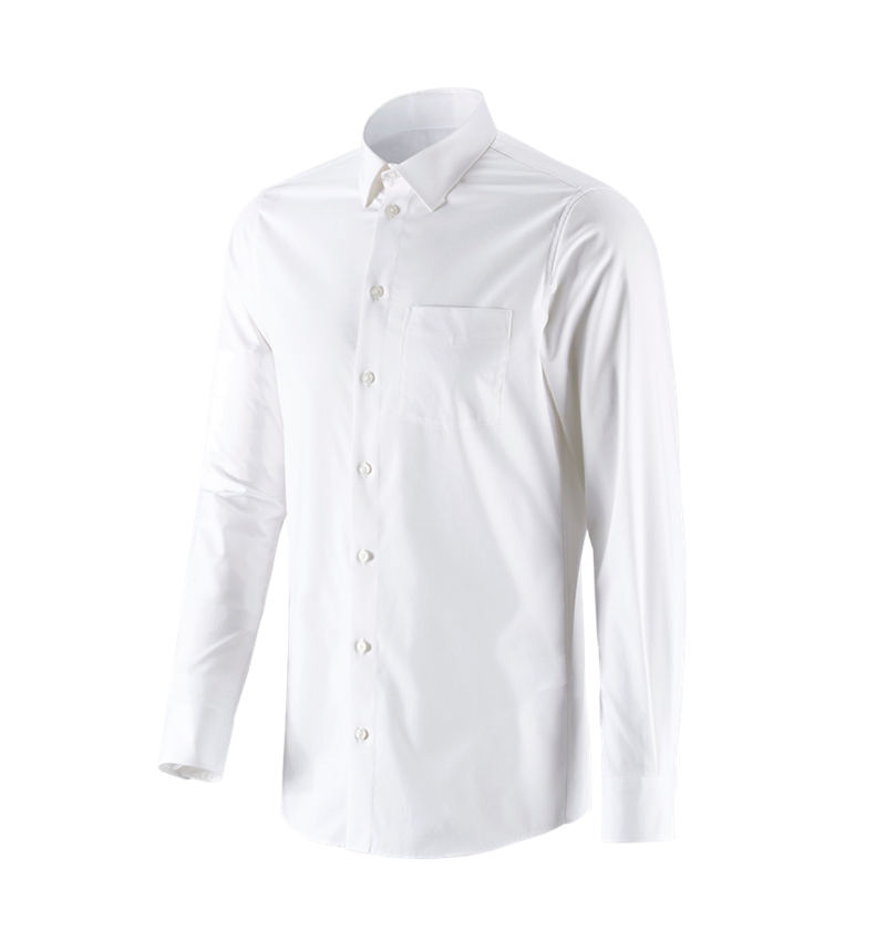 Onderwerpen: e.s. Business overhemd cotton stretch, slim fit + wit 4