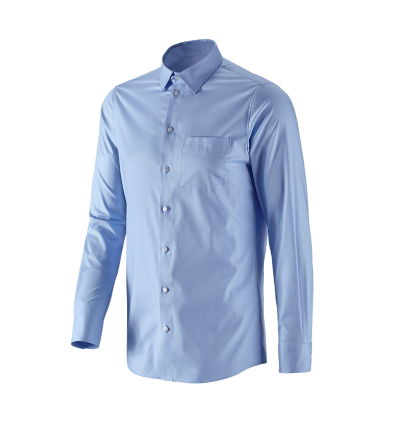 Themen: e.s. Business Hemd cotton stretch, slim fit + frostblau 4
