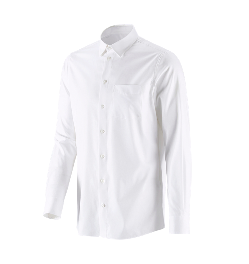 Onderwerpen: e.s. Business overhemd cotton stretch, regular fit + wit 4