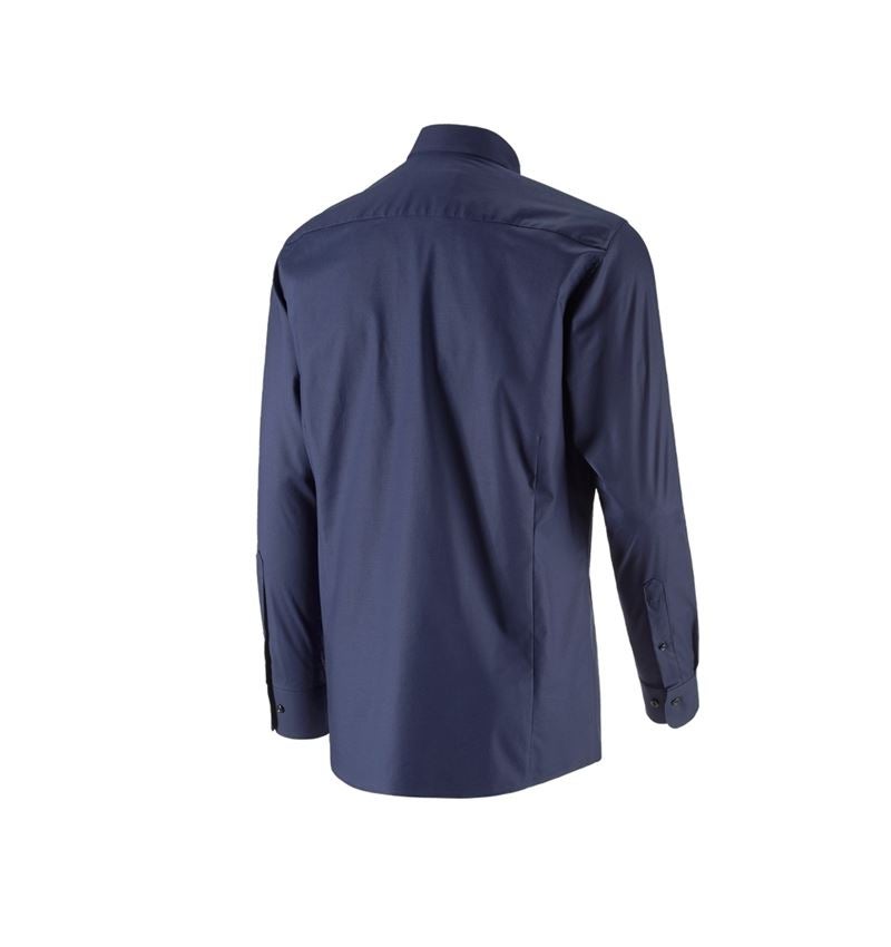 Onderwerpen: e.s. Business overhemd cotton stretch, regular fit + donkerblauw 5