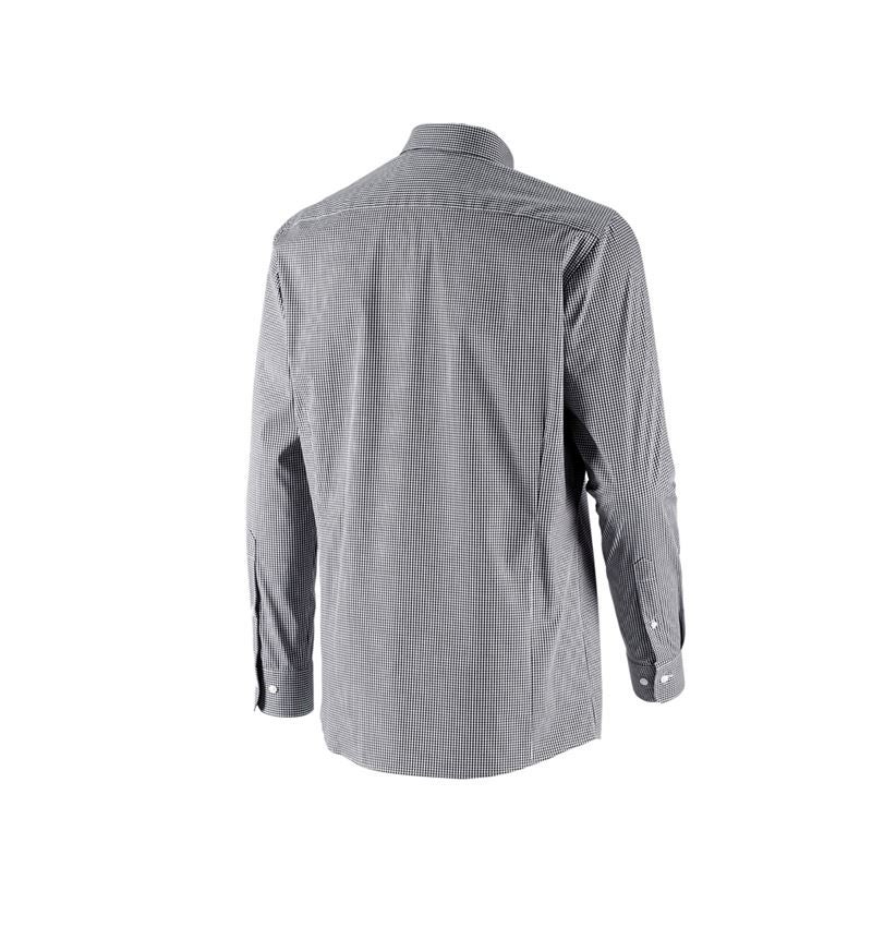 Bovenkleding: e.s. Business overhemd cotton stretch, regular fit + zwart geruit 5