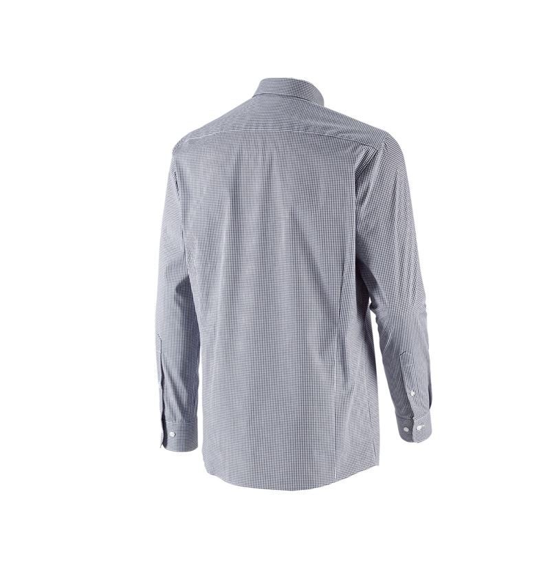 Bovenkleding: e.s. Business overhemd cotton stretch, regular fit + donkerblauw geruit 5