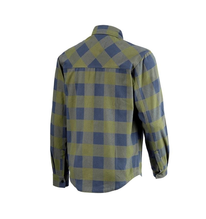 Bovenkleding: Ruitjeshemd e.s.iconic + berggroen/oxideblauw 8