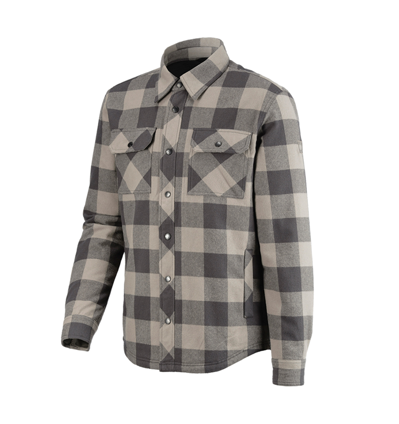 Shirts & Co.: Allseason Karohemd e.s.iconic + delphingrau/carbongrau 6