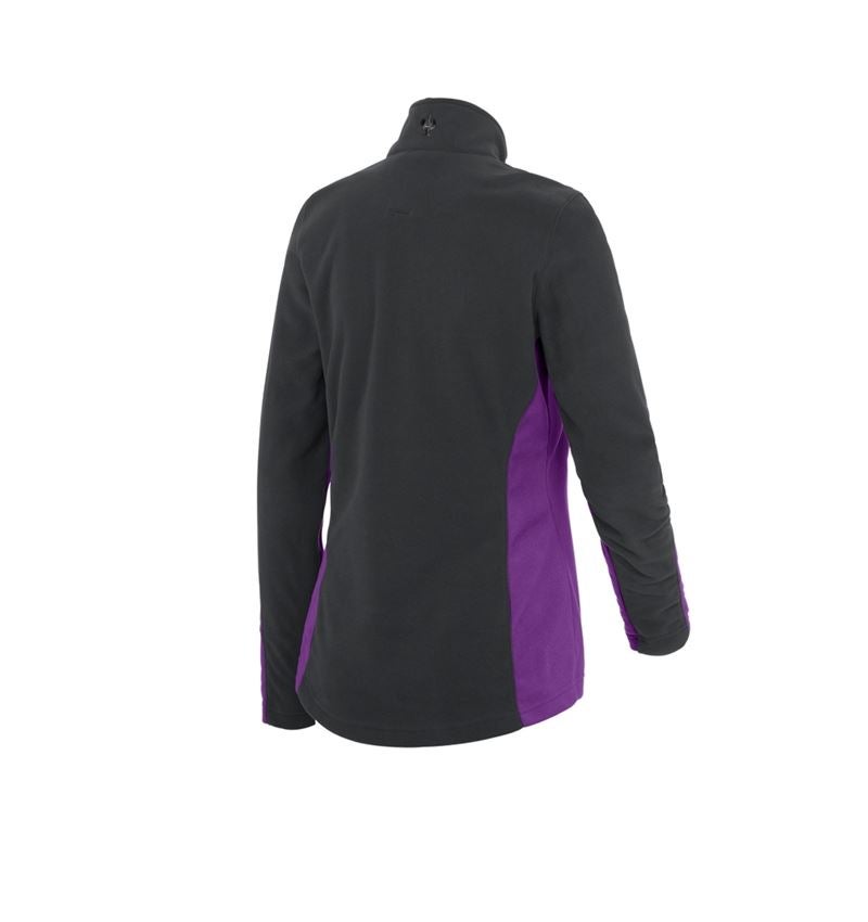 Shirts & Co.: Fleece Troyer e.s.motion 2020, Damen + violett/graphit 3
