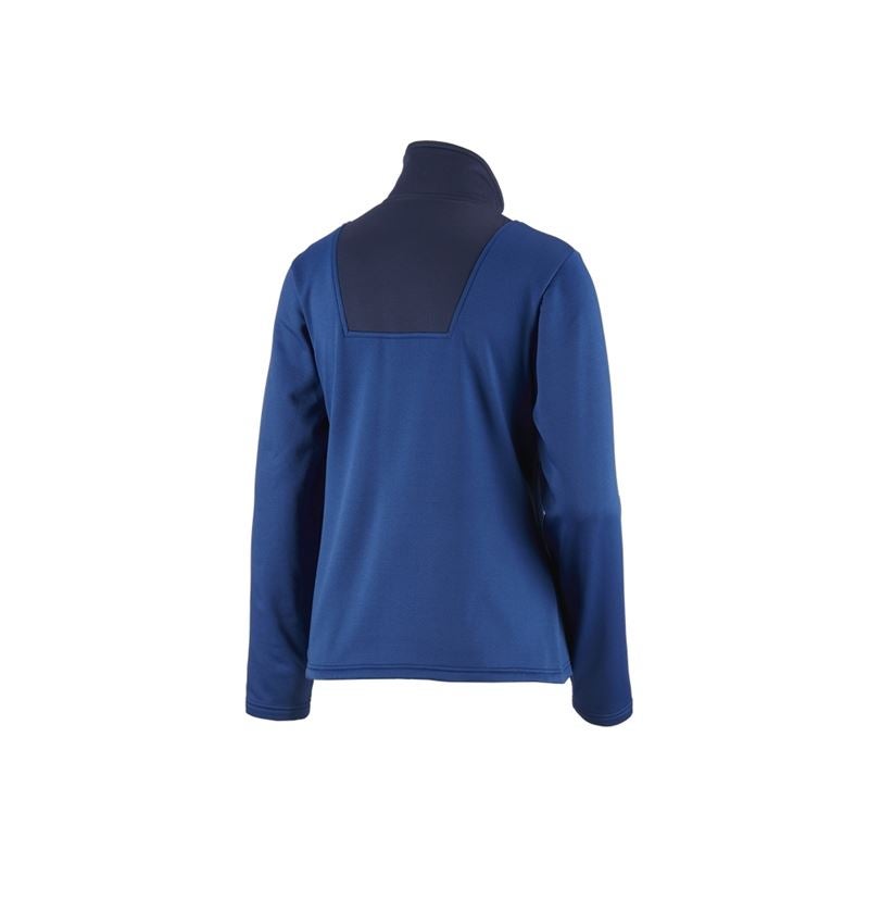 Shirts & Co.: Funktions-Troyer thermo stretch e.s.concrete,Damen + alkaliblau/tiefblau 4