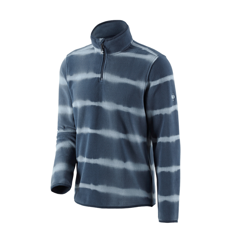 Bovenkleding: Fleece schipperstrui tie-dye e.s.motion ten + leisteenblauw/rookblauw 3